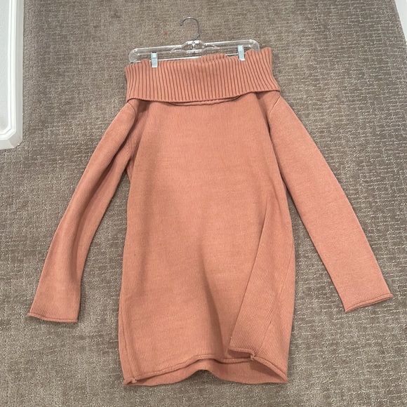Right Now Off Shoulder Sweater Dress - Picture 3 of 8